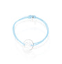 Bracelet médaille goutte enfant en argent de la créatrice bruxelloise Artémi
