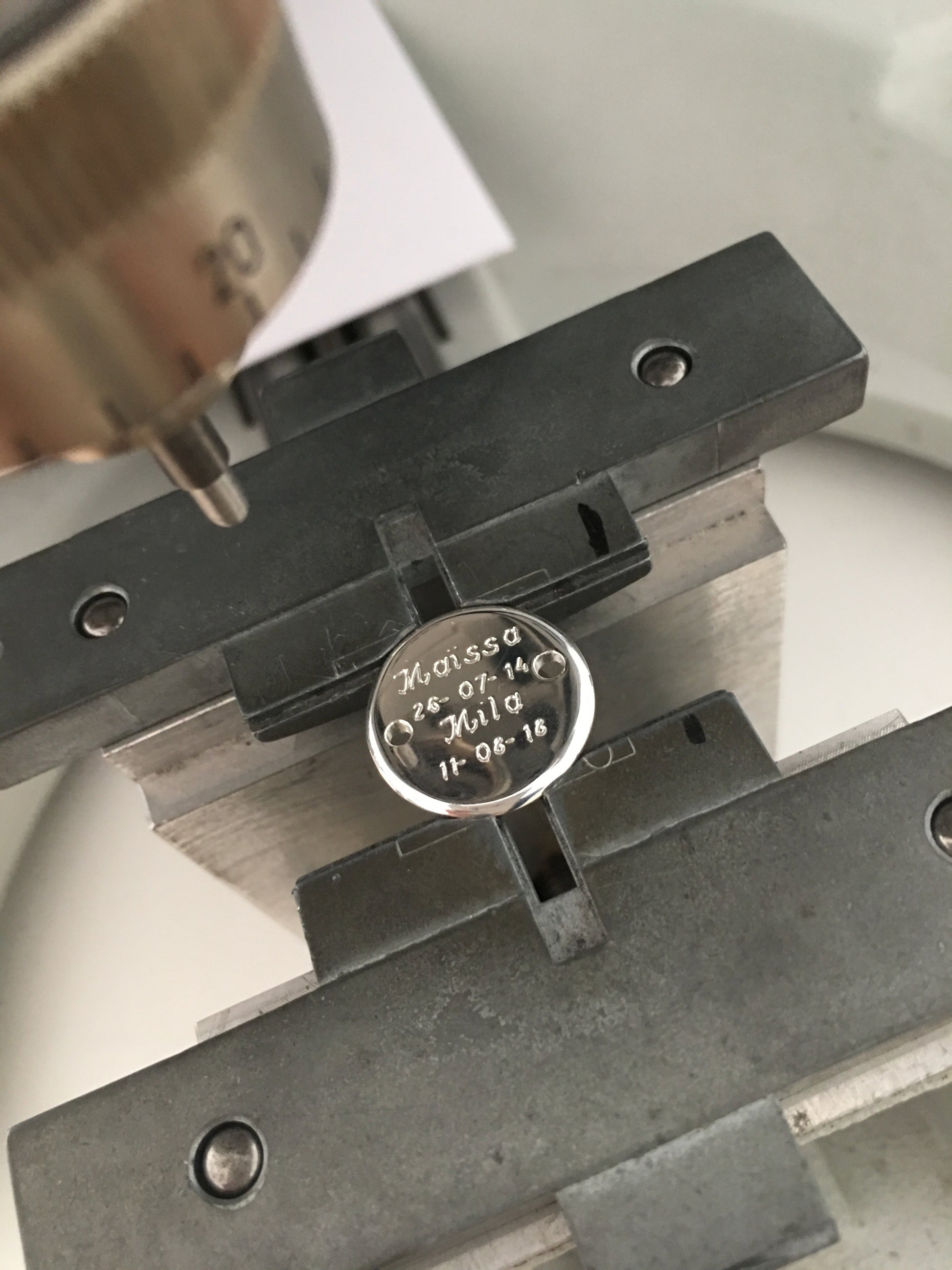 Bracelet médaille argent personnalisé homme