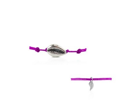 Bracelet coquillage argent enfant