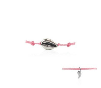 Bracelet coquillage argent enfant