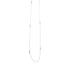 Sautoir noeuds argent femme