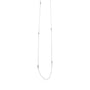 Sautoir noeuds argent femme