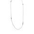 Sautoir noeuds argent femme