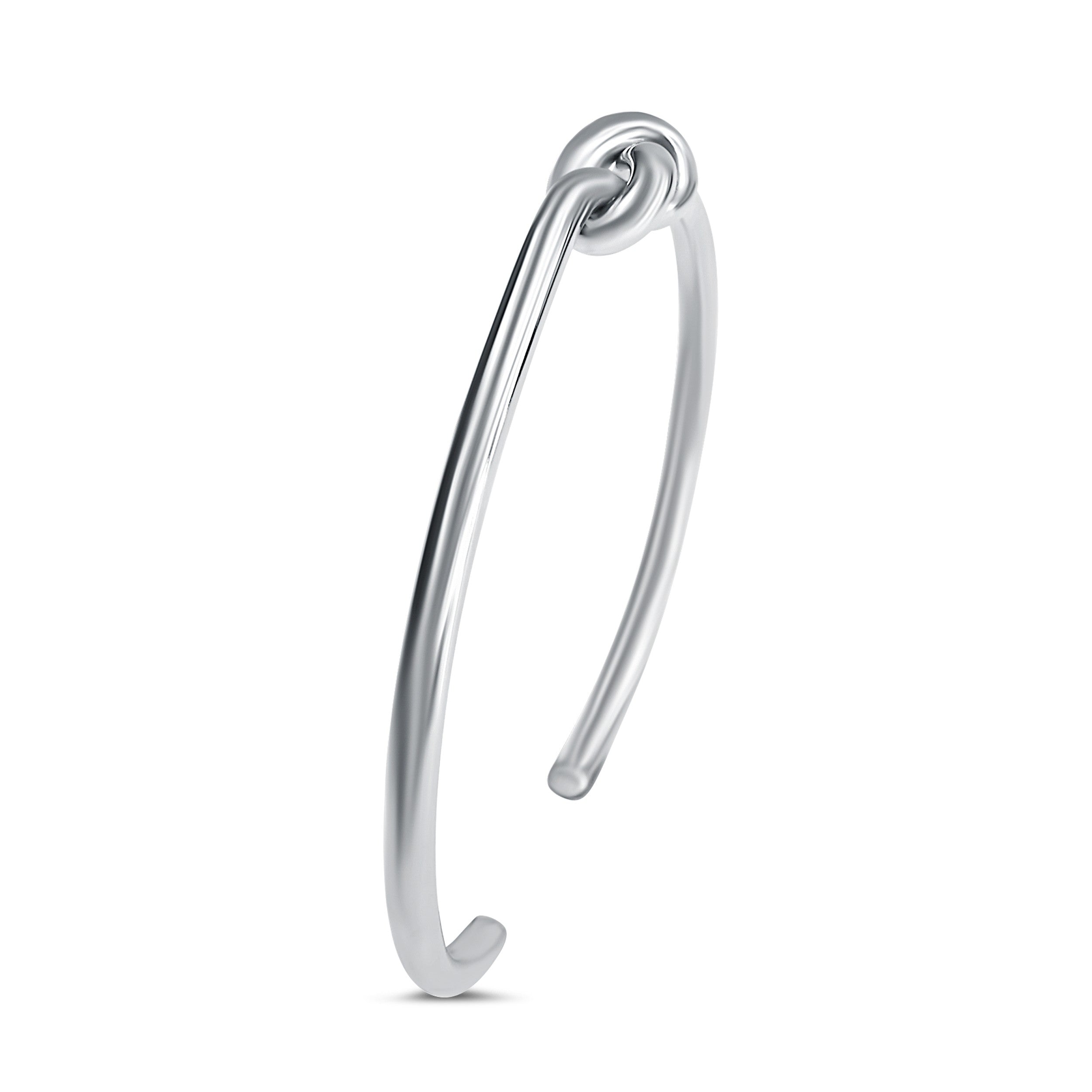 Bracelet noeud argent femme