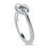 Bague noeud argent femme