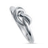 Bague noeud argent femme
