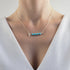 Collier barrette turquoise femme