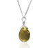 Collier goutte quartz femme