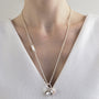 Collier trèfle argent personnalisé femme