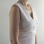 Sautoir noeuds argent femme