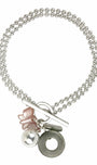 Bracelet double papillon femme