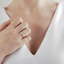Bague noeud argent femme