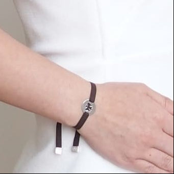 Bracelet médaille ange femme