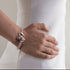 Bracelet trèfle nacre argent personnalisé femme