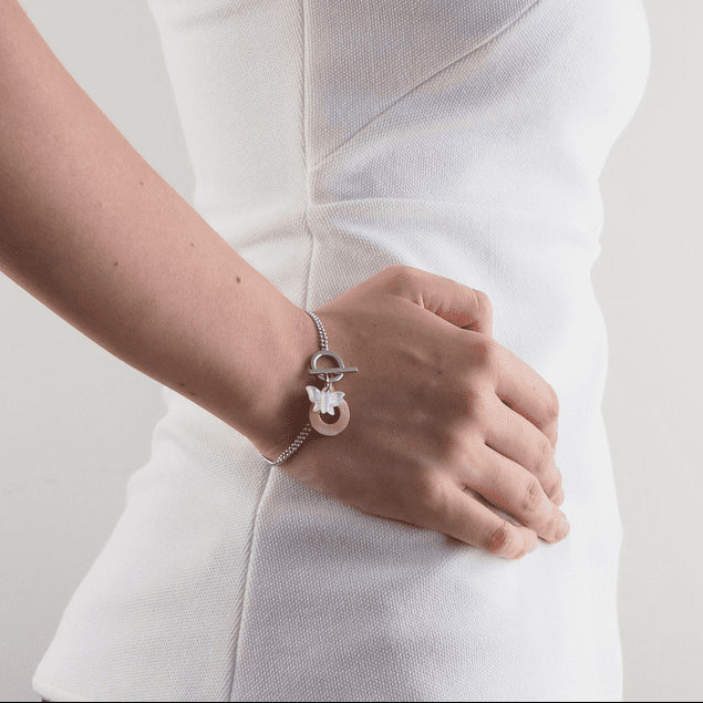 Bracelet double papillon femme