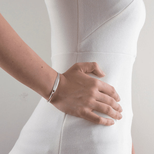 Bracelet esclave argent personnalisé femme