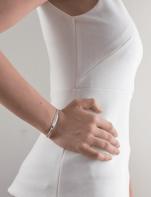 Bracelet esclave argent personnalisé femme