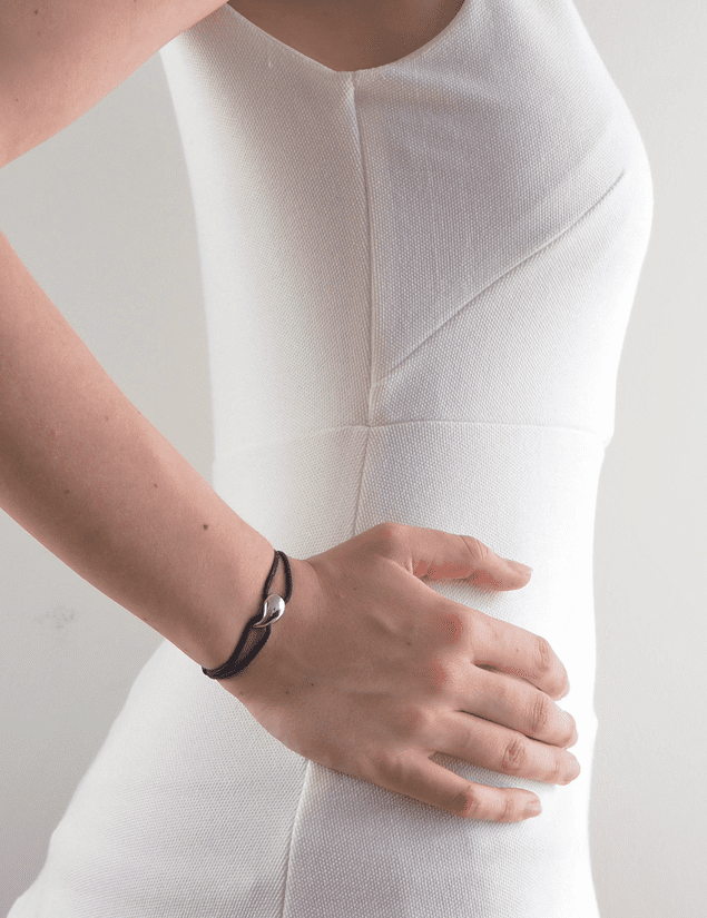 Bracelet goutte argent femme