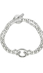 Bracelet double argent femme