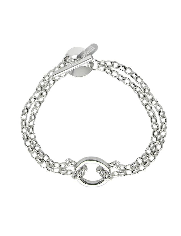 Bracelet double argent femme
