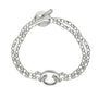 Bracelet double argent femme