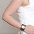 Bracelet de manchette en cuir femme