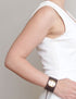 Bracelet de manchette en cuir femme
