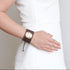 Bracelet de manchette en cuir femme