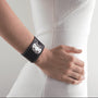 Bracelet de manchette en cuir femme