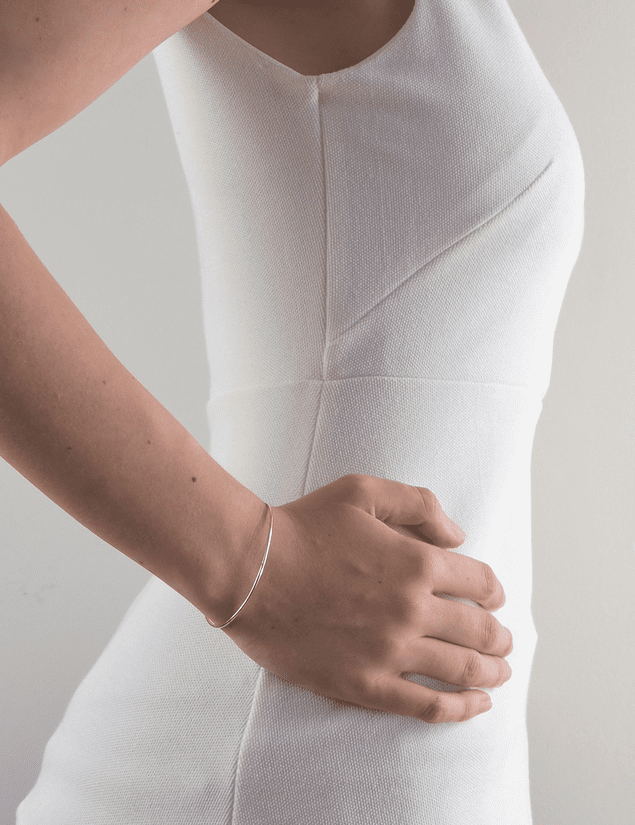 Bracelet esclave plaqué or femme