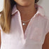 Collier avion argent personnalisé enfant
