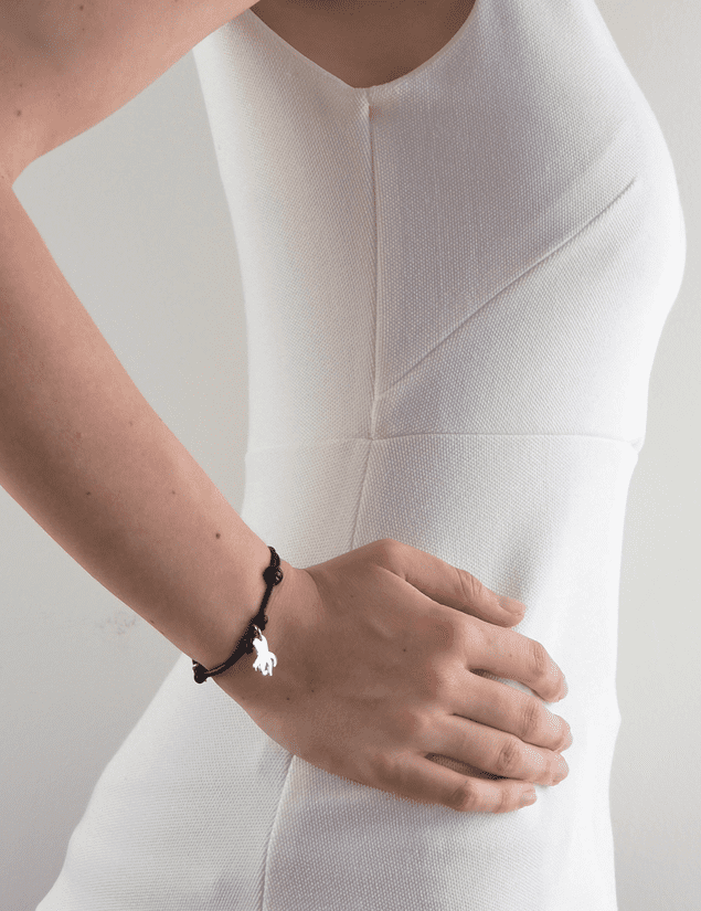 Zilveren octopusarmband voor dames