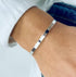 Bracelet jonc ouvert argent à graver femme