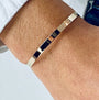 Bracelet jonc personnalisable en vermeil femme