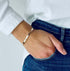 Bracelet jonc ouvert vermeil à graver femme