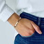 Bracelet jonc ouvert vermeil à graver femme