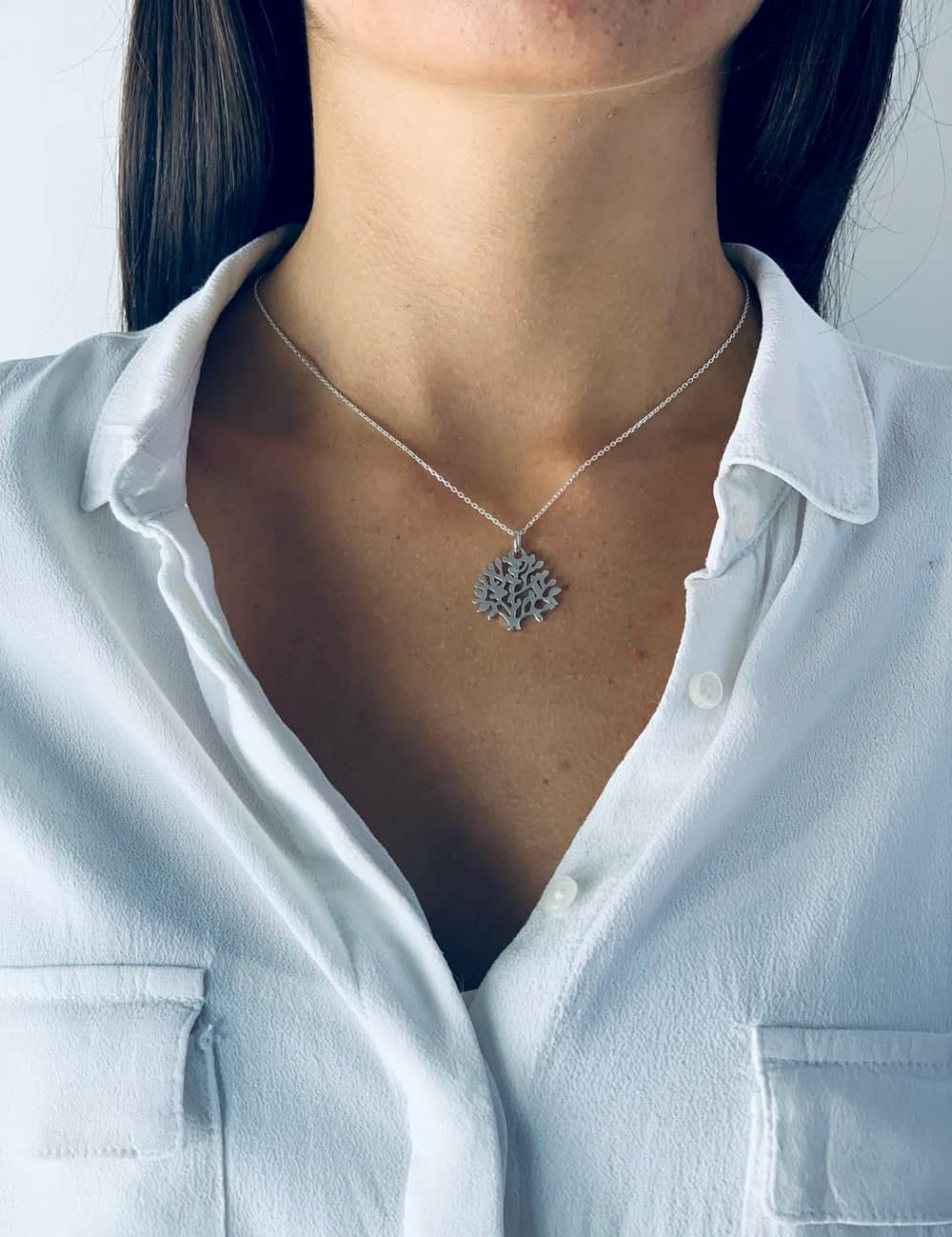 Collier arbre de vie argent femme