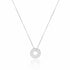 Collier cible argent à graver femme 35 mm
