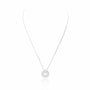 Collier cible argent à graver femme 20 mm