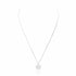 Collier médaille ronde argent gravure femme 15 mm