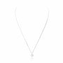 Collier médaille ronde argent gravure femme 10 mm