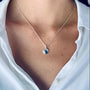 Collier médaille ronde argent gravure femme 10 mm