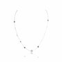 Collier argent pastille initial à graver femme
