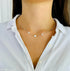Collier argent pastille initial à graver femme