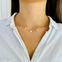 Collier argent pastille initial à graver femme