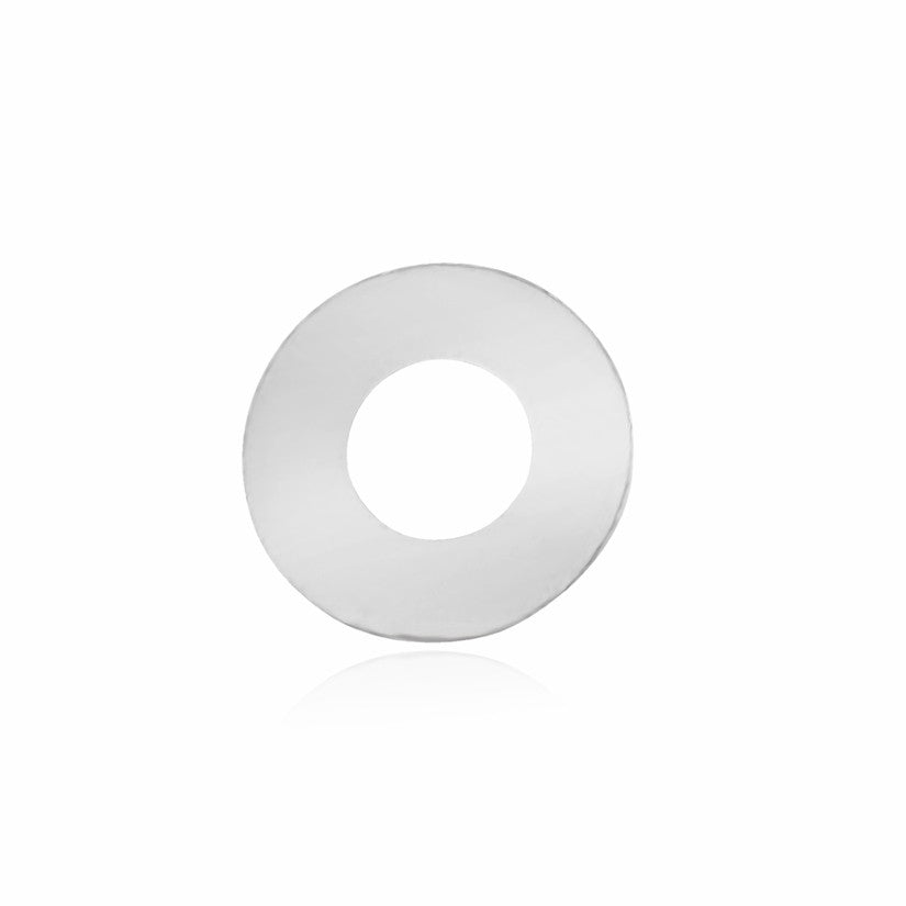 Pendentif cible gravure argent femme 15mm