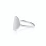 Bague médaille ronde argent personnalisée femme