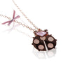 Collier sautoir coccinelle femme