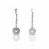 Boucles d'oreilles pendantes cercle argent