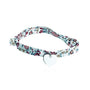 Bracelet Liberty cœur argent personnalisé femme